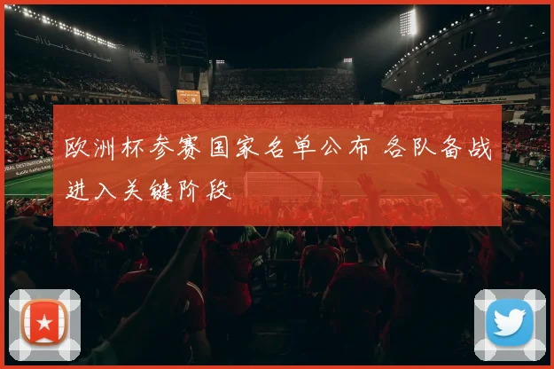 欧洲杯参赛国家名单公布 各队备战进入关键阶段